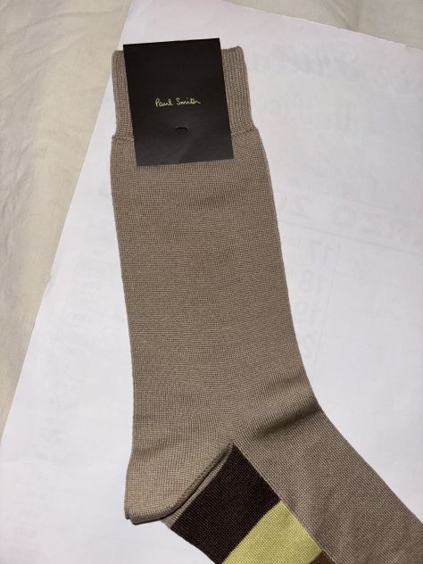 CALZE NUOVE CON CARTELLINO FIRMATE ORIGINALI”PAUL SMITH”MADE IN ITALY IN COTONE - Foto 4