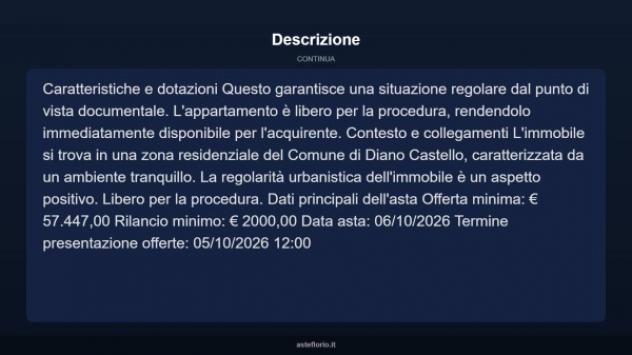 Immobile in asta di 84 m² in vendita a Diano Castello - Foto 5