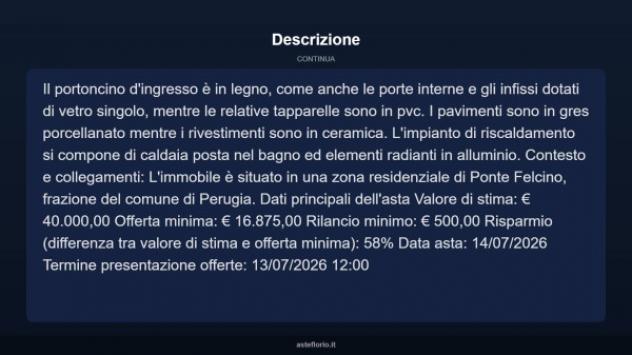 Immobile in asta di 94 m² in vendita a Perugia - Foto 7
