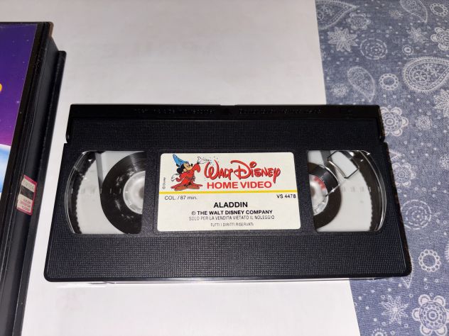 VIDEOCASSETTA COME NUOVA,RARA,COMPLETA:”ALADDIN”(1994) 1’EDIZIONE ITALIANA - Foto 6