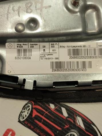 AIRBAG SEDILE DESTRO MERCEDES Classe C Berlina W204 2048600205 605010800A (07) - Foto 4