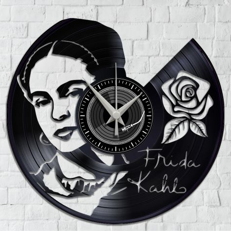 Orologio da Parete su Disco in Vinile da 33 Giri Realizzato a Mano