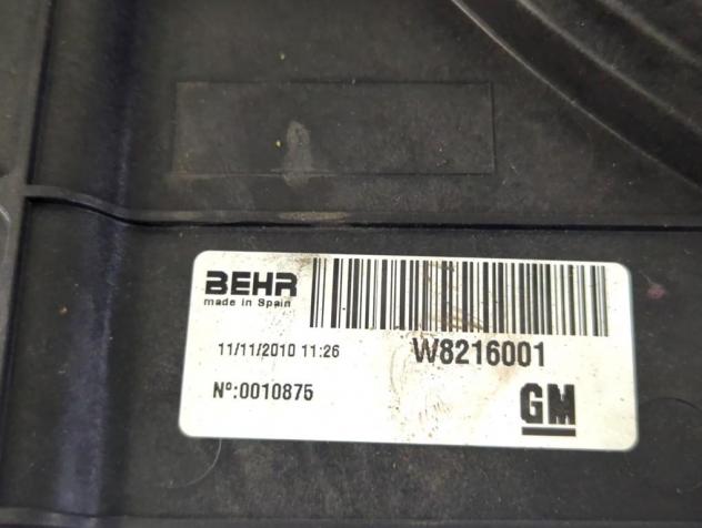 13330998 ELETTROVENTOLA OPEL MERIVA B 1.7 D 81KW 6M 5P (2011) RICAMBIO USATO - Foto 8