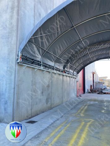 Coperture Tunnel su container 8 x 6 x 5,6 con aperture a Fisarmonica ambo i lati - Foto 6