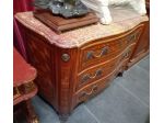 COMO FRANCESE DI ANTIQUARIATO STILE LUIGI XV MOBILE INTARSIATO e PREGIATO MARMO
