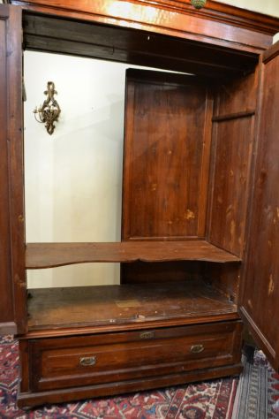 Antico armadio bifacciale toscano dei primi del 900 - Foto 3