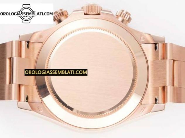 Rolex Replica DAYTONA 116505 QUADRANTE CIOCCOLATO BEST EDITION 1:1 SU BRACCIALE RG SA4130 - Foto 4
