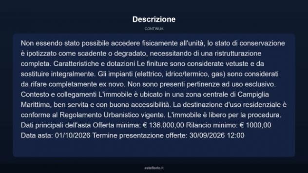 Immobile in asta di 114 m² in vendita a Campiglia Marittima - Foto 4