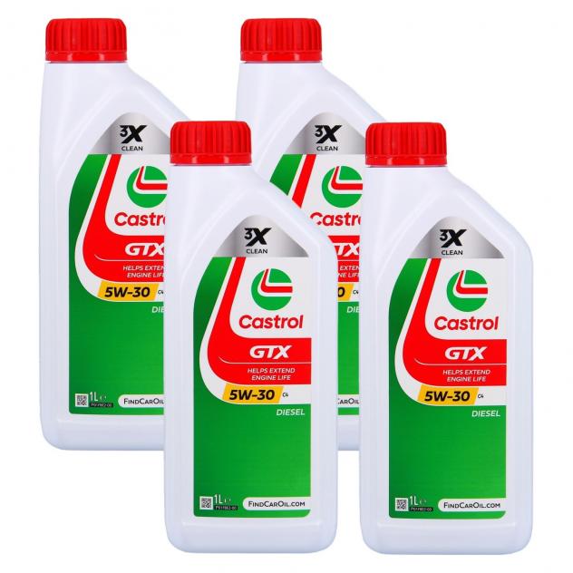 Olio motore Castrol GTX 5w30 C4 4 Lt