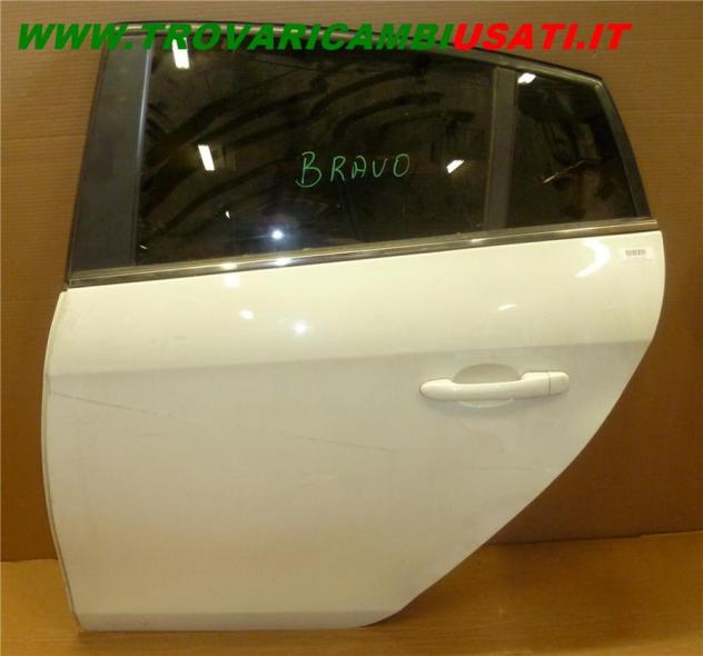 PORTA POST.S. BIANCA CON ALZACR. E VETRO SCURO FIAT BRAVO (198-3Y) Carrozzeria Lamierati esterni Porte Porta post. sx. FIAT - BRAVO - 01-12-2009 -