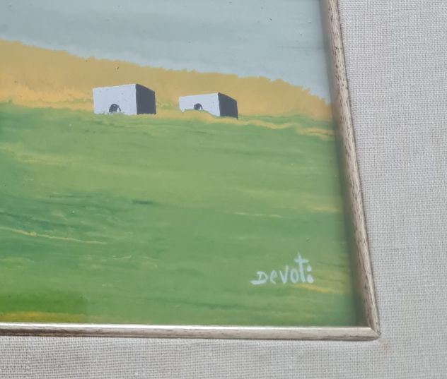 Quadro pittore DEVOTI olio su cartone - Foto 2