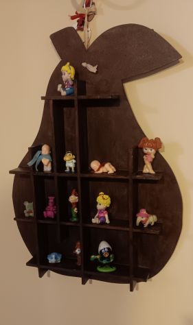 BACHECA ESPOSITIVA IN LEGNO CON VARI SCOMPARTI - Foto 3