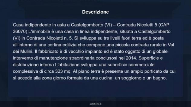 Immobile in asta di 323 m² con più di 5 locali in vendita a Castelgomberto - Foto 16