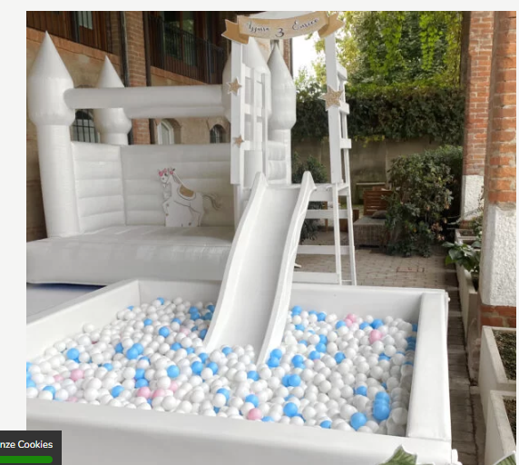 Piscina palline 2,5×2,5 mt Volley in acqua 20×10 mt SURF MECCANICO GONFIABILE - Foto 2
