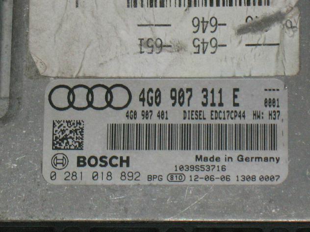 0281018892 ECU AUDI A6 A7 3.0 TDI 150kW CLAA 0281018892 4G0907311E EDC17CP44 - Foto 2