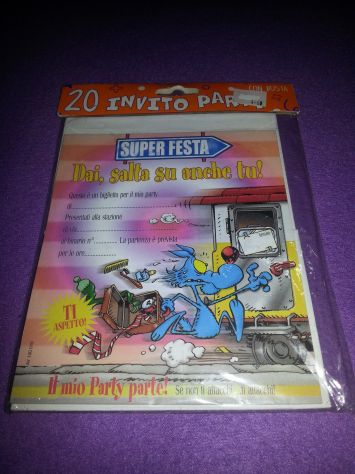 13 CONFEZIONI NUOVE,SIGILLATE,DI INVITI PER FESTE/COMPLEANNI PER BAMBINI/ADULTI/ - Foto 2