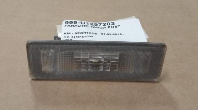 FANALINO TARGA POST 999-U1297203 Parti elettriche  Fanaleria  Fanali  Fanalino luce targa HYUNDAI - TUCSON II - 2015 - 2018, KIA - CEED - 2018 , KIA