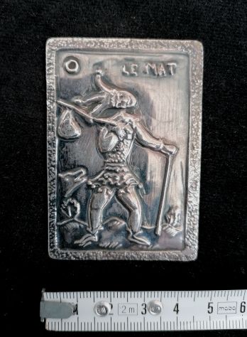 (RARITÀ ASSOLUTA) I 22 ARCANI MAGGIORI DEI TAROCCHI IN ARGENTO. PEZZO UNICO. - Foto 5