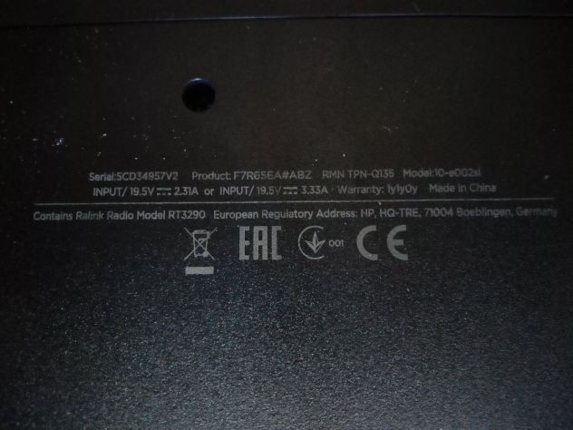 Laptop Notebook HP 10-E002SL non funzionante Hewlett Packard completo - Foto 6