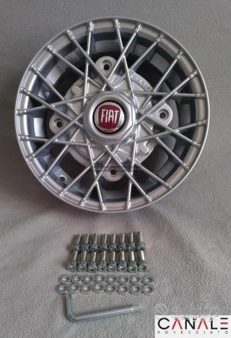 Cerchi RAY SILVER 4,5x12 4x190 fiat 500 l f r - Foto 9