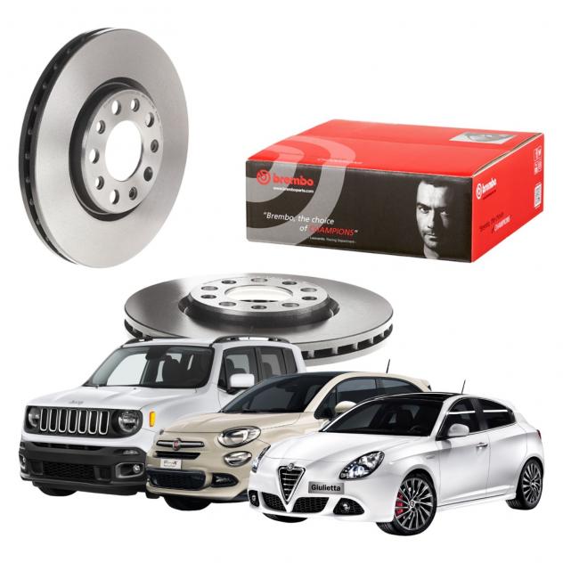 Dischi Anteriori Brembo 09A72111 Alfa Romeo Giulietta Fiat 500X Jeep Renegade