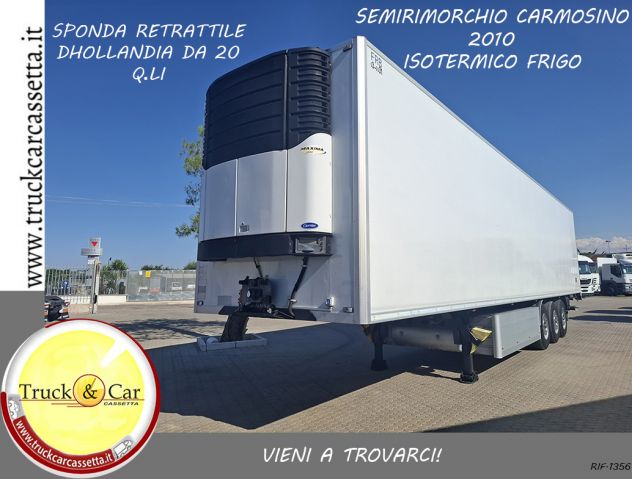 RIF.1356 SEMIRIMORCHIO CARMOSINO – 2010 – ISOTERMICO CON GRUPPO FRIGO E SPONDA C