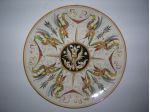 Piatto ceramica con disegni raffaelleschi - grottesche