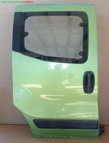 PORTA POST.D. VERDE MET. VETRO A COMPASSO (2 Sgn) 999-U65672 Carrozzeria  Lamierati esterni  Porte  Porta post. dx. FIAT - FIORINO COMBI- 2008 , FIAT