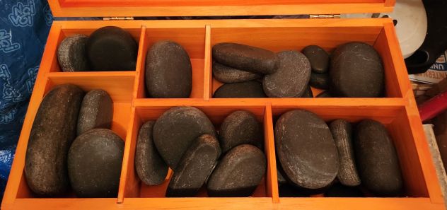 QUART DIGITAL HOT STONE HEATER+MASSAGE Kit 45 pcs/set pietre basaltiche - Foto 6