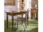 Scrittoio color noce 2 cassetti arte povera cod 11006