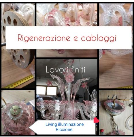 Riparazione lampade di vetro e cristalli