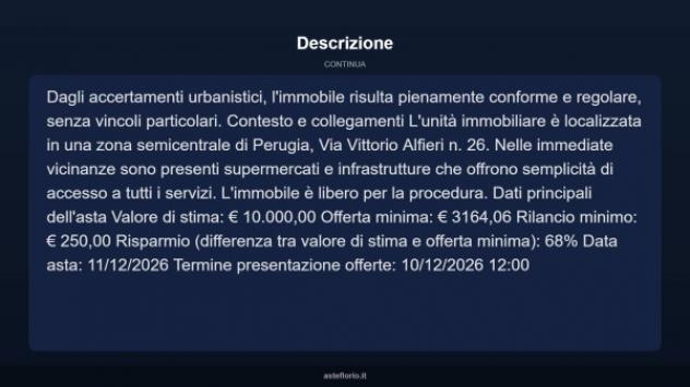 Immobile in asta di 10 m² in vendita a Perugia - Foto 9