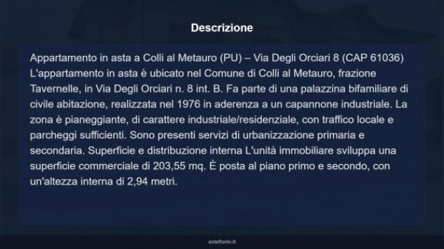Immobile in asta di 203 m² con più di 5 locali in vendita a Colli al Metauro - Foto 7