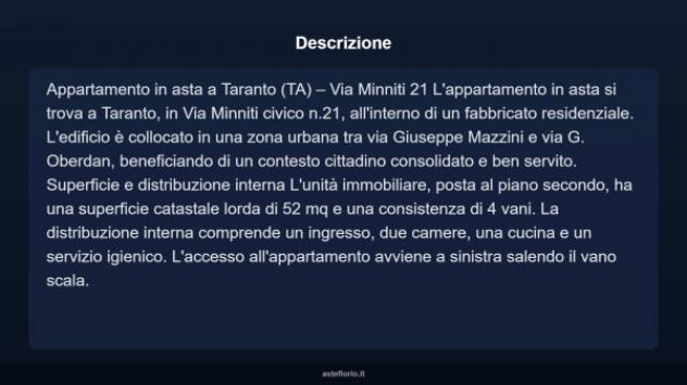 Immobile in asta di 52 m² in vendita a Taranto - Foto 9