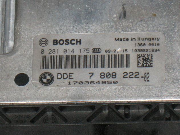 0281014175 KIT ECU BMW X3 X5 3.0 EDC16CP35-5.22 7808222 DDE7808222 5WK494120BF - Foto 2