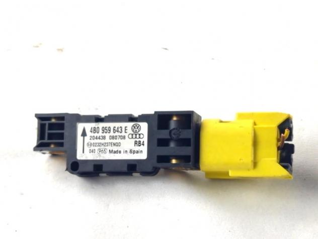 4B0959643E SENSORE AIRBAG VOLKSWAGEN TOUAREG 3.0 D 4X4 176KW AUT 5P (2008) RICAMBIO USATO