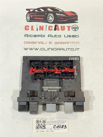 SCATOLA PORTA FUSIBILI VOLKSWAGEN Scirocco Serie (137) 3C8937049E CAW benzina 1984 (0814)