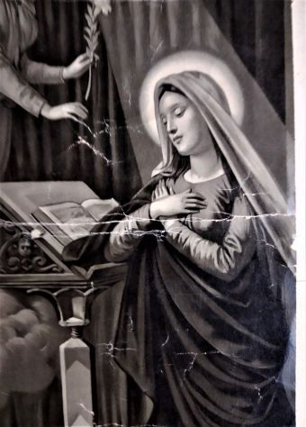 STAMPA CON IMMAGINE SACRA EPOCA INIZI 900 - Foto 4