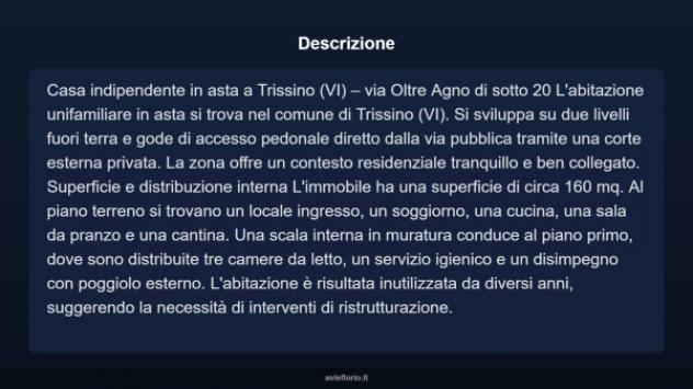 Immobile in asta di 160 m² con più di 5 locali in vendita a Trissino - Foto 3