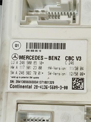 CENTRALINA SAM MERCEDES Classe B W246 2° Serie A2469008510 A1179012300 651901 diesel 1796 (12) - Foto 2