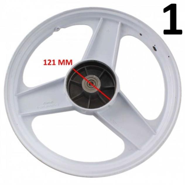 Llantas De Aleación Traseras Malaguti Fifty 50 Top – 3 Radios, 185X16, Fabricación Italiana