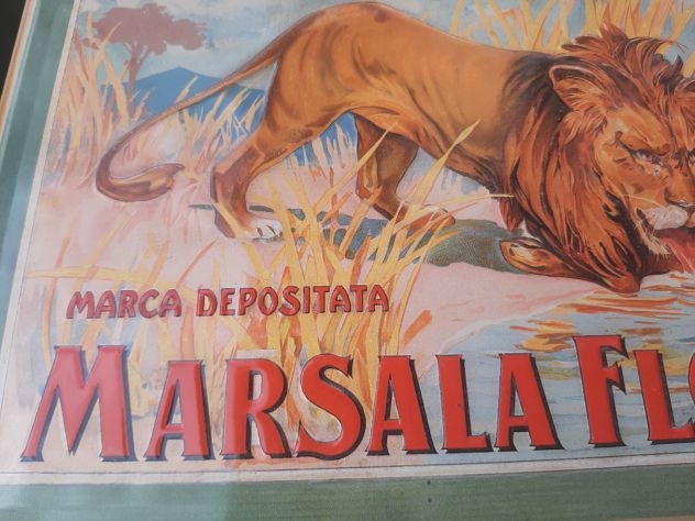 INSEGNA MARSALA FLORIO MARCA DEPOSITATA TARGA IN RILIEVO - Foto 3
