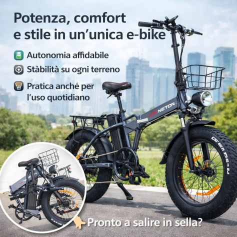 FAT BIKE DRVETION AT20 PRO 750W 48V 15AH NUOVO