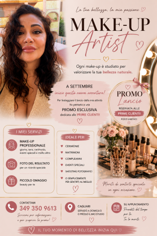 servizio di Make-up professionale Tel:3493509613