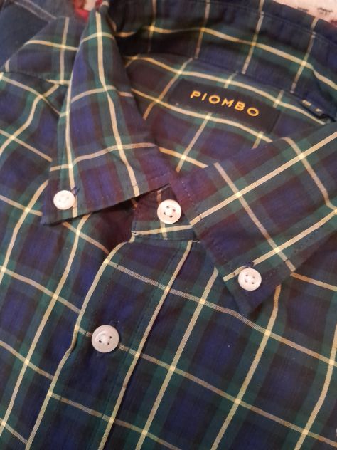 piombo camicia cotone tartan - Foto 2