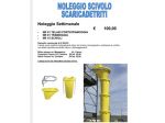 NOLEGGIO SCIVOLO SCARICA DETRITI TRAMOGGIA