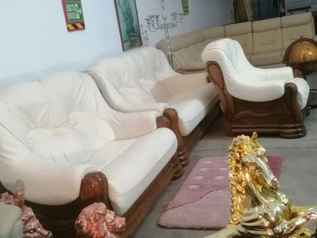 SET DIVANI reale 3+2+1 in pelle ! CONSEGNA ! - Foto 9
