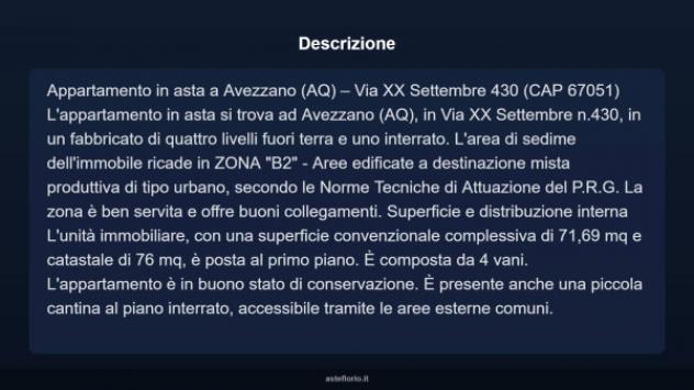 Immobile in asta di 71 m² in vendita a Avezzano - Foto 3