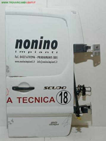PORTA CARICO POST. A BATTENTE DX 999-U1561935 Carrozzeria  Lamierati esterni  Porte  Porta di carico p CITROEN - JUMPY II - 2006  2016, FIAT - SCUDO -