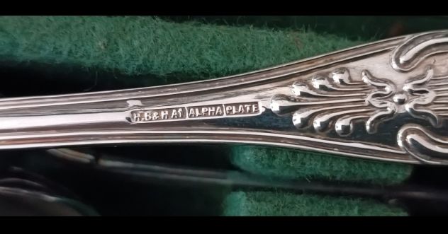 Antico servizio posate silver plated Harrisons Bros.&Howson - Foto 8